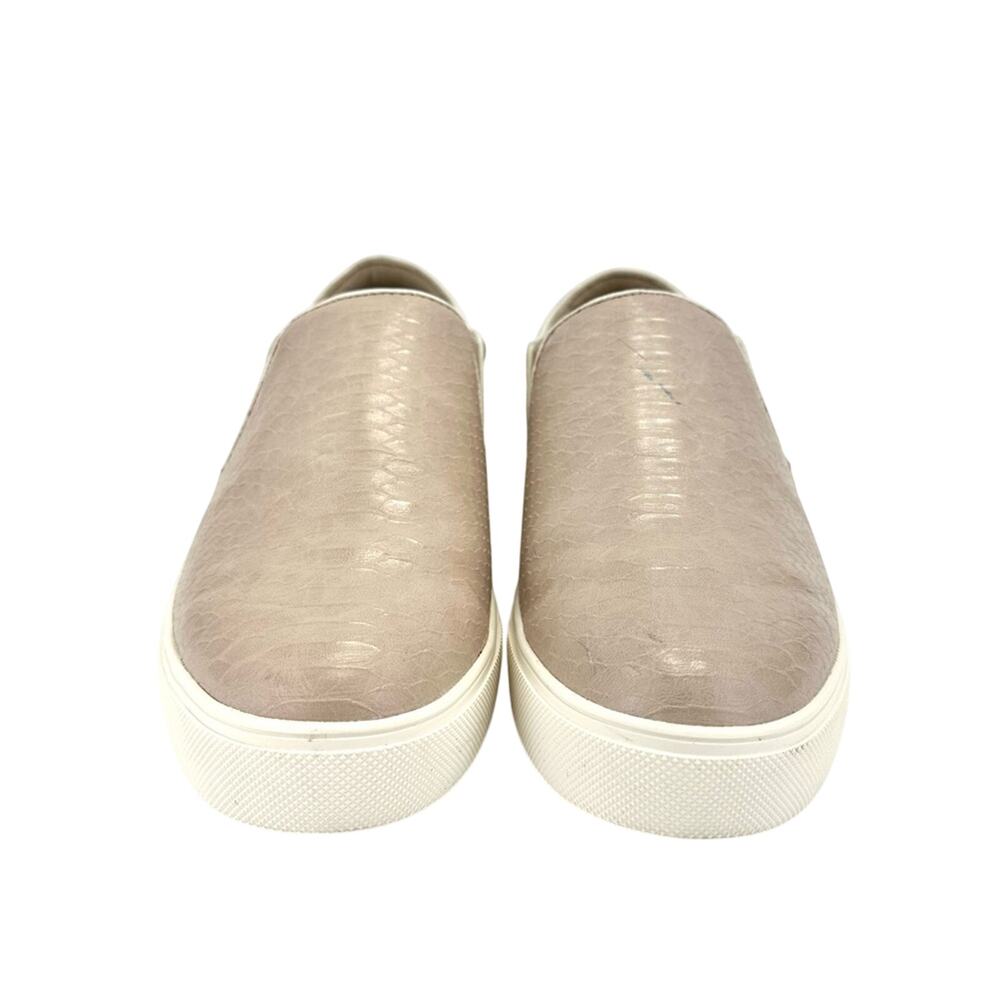 Aldo Jille Slip-On Sneaker Size 9 Mauve Pink Faux Leather Low Platform Embossed - Picture 4 of 14
